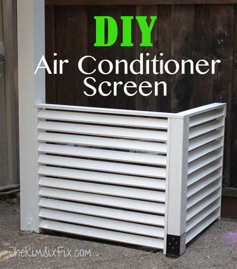 metal box outside near air conditioner|diy air conditioner outside.